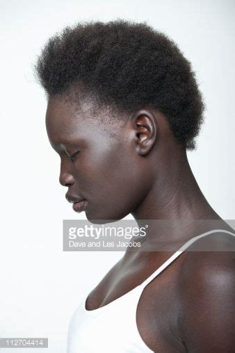 African American Black Woman Side Profile Drawing