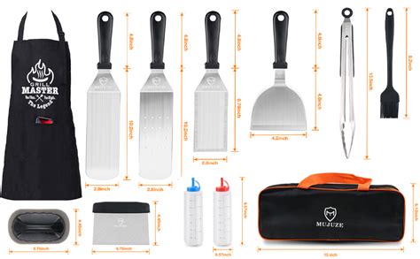 MUJUZE Blackstone Griddle Accessories Griddle Grill Tools Set For