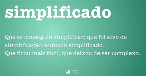 Simplificado Dicio Dicionário Online de Português