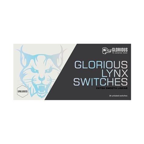 Glorious Lynx Mechanical Switches Extra Smooth Linear 36 Unlubed Switc