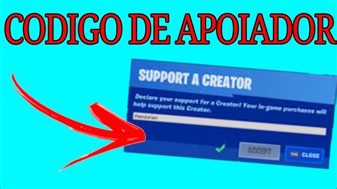 Como Conseguir Um Codigo De Apoiador No Fortnite YouTube