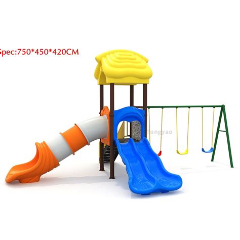 Outdoor Kids Slide Playground With Swing Set China Plastic Children