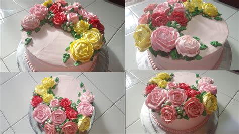 Lapis Surabaya 3 Rasa Cover Jadi Kue Tart Ultah Hias Bunga Mawar