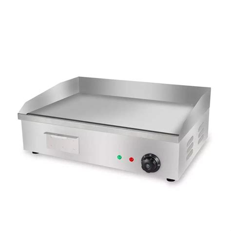 Silver Stainless Steel Modern Electric Griddle Plate For Restaurant