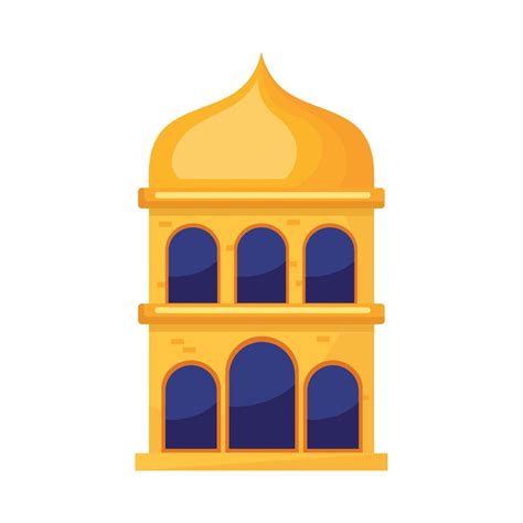 golden mosque tower 10350638 Vector Art at Vecteezy