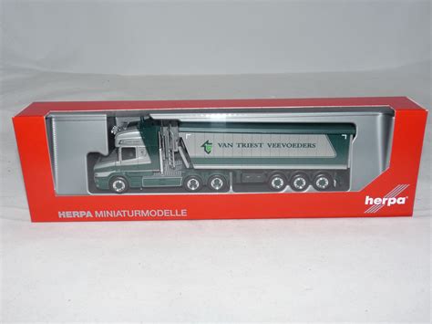 herpa 314015 Scania Hauber TL 64 Stöffelliner Sattelzug Van Triest 1