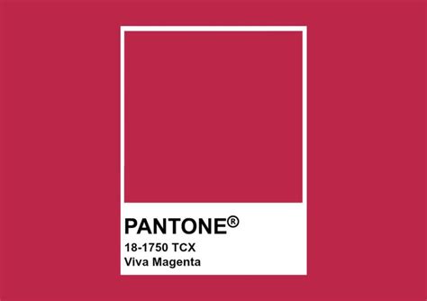 Pantone D Voile La Couleur De Lann E Et C Est Le Viva Magenta