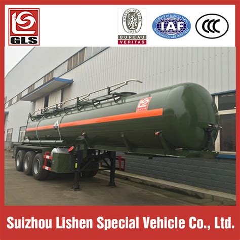 20000l Tri Axle Concentrated Sulfuric Acid Semi Trailer Tanker Truck