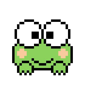 Keroppi pixel art