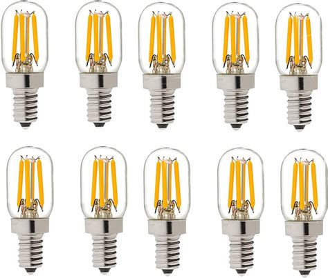 Qixivcom 2W T20 Fridge Light LED Filament Light Bulb Tubular Night