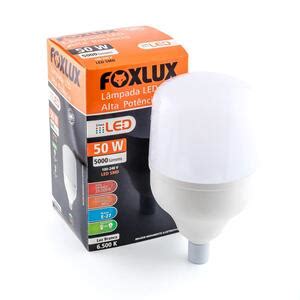 Lâmpada Led Alta Potência Branca 50w 6500k Bivolt Foxlux Leroy Merlin