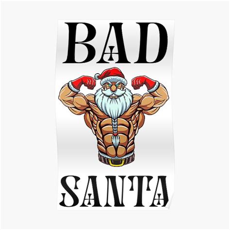 "Bad Santa" Poster for Sale by hrithiksuvarna | Redbubble