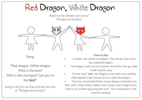 Red Dragon White Dragon Game For Eyfs Pre School Free Early Years