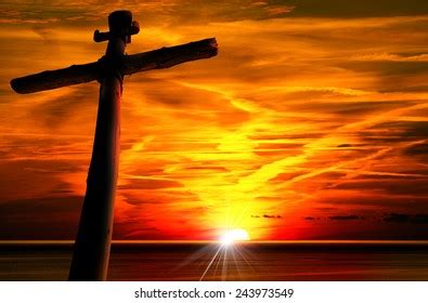 Horizontal Crucifix Sunset Images Stock Photos Vectors