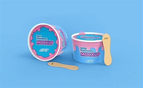 Premium Psd Ice Cream Cup Mockup