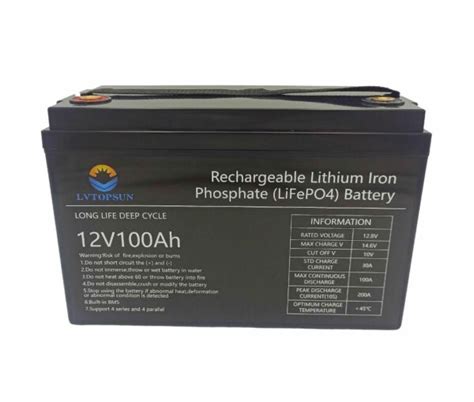 Lvtopsun V Ah Lifepo Lithium Battery Nannyvac