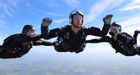 Accelerated Freefall Skydive Freefall Skydiving At London Parachute