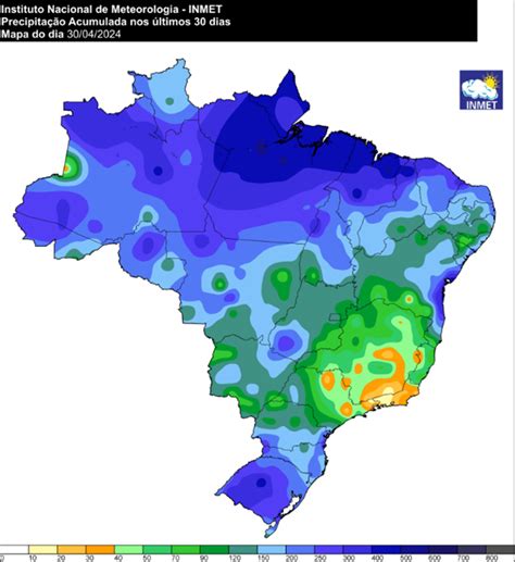 Chuvas acima de média e calor marcaram o mês de abril em regiões do Brasil