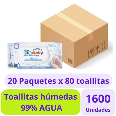 EMUBABY Emubaby Water Premium Toallitas Húmedas 20x80uds falabella