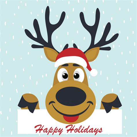 Reindeer Holiday Card Free Stock Photo - Public Domain Pictures