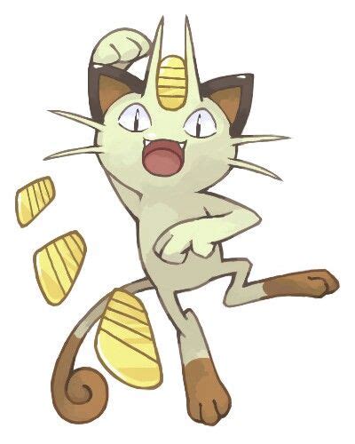 #052-Meowth | Cat pokemon, Pokemon meowth, Pokemon art