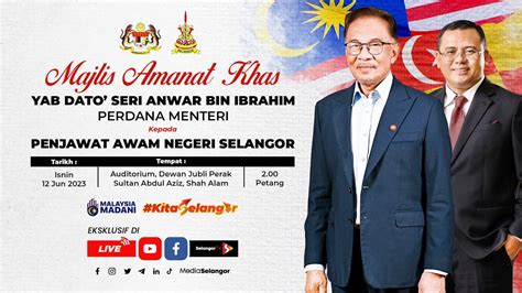 Langsung Majlis Amanat Khas Perdana Menteri Kepada Penjawat Awam