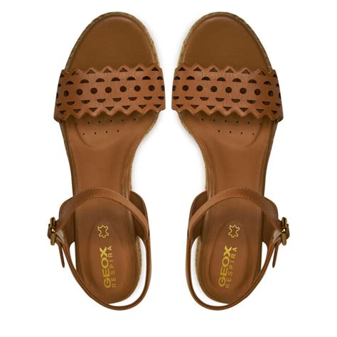 Espadryle Geox D Ponza D45GVA 00043 C6001 Cognac Eobuwie Pl