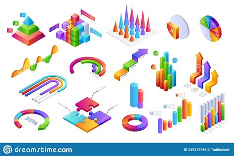 Graphic Charts Infographic Statistic Bars And Diagrams For Data