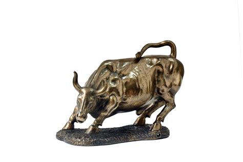 The Charging Bull Statue - Etsy