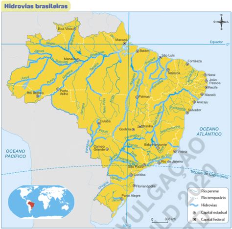 Geografia As Hidrovias Conex O Escola Sme