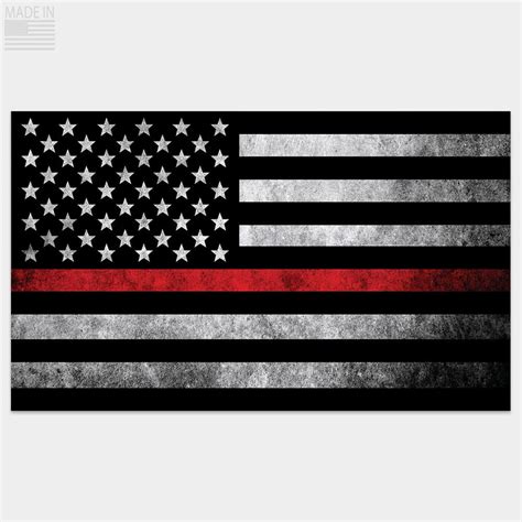 Shop Thin Red Line American Flag Sticker Revolution Mfg