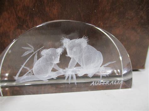 3D Laser Etched Crystal Glass Cubes EstateSales Org