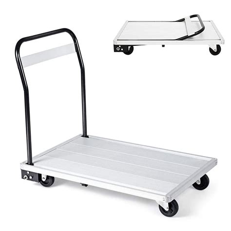 Buy Folding Aluminum Platform Truck 780 Lbs Large Moving Platform Push