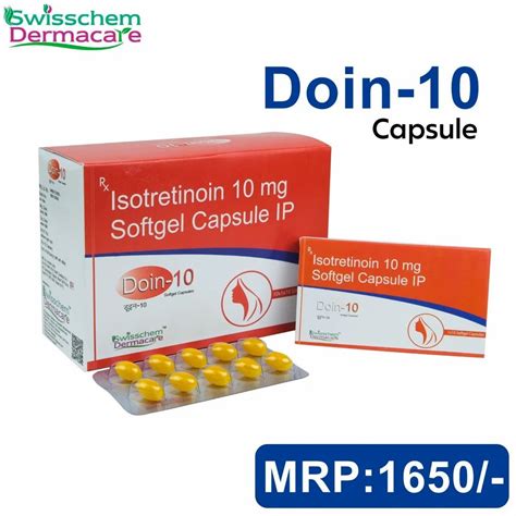 Isotretinoin 10 Mg Soft Gelatin Capsules IP At 1650 Box