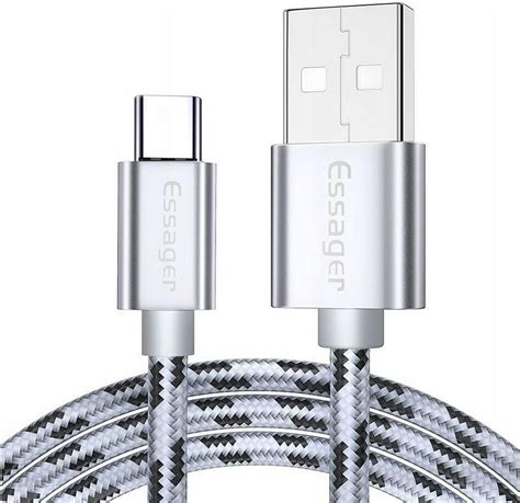 Essager Kabel Usb 3A Type C Usb C Qc 3 0 2M Silver Kable Opinie I