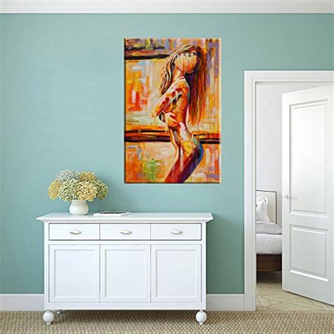 Amemny Colorful Sexy Art Nude Woman Abstract Canvas Painting Wall Art