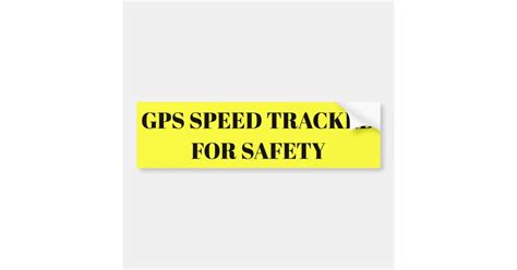 Gps Speed Tracked For Safety Sticker Zazzle