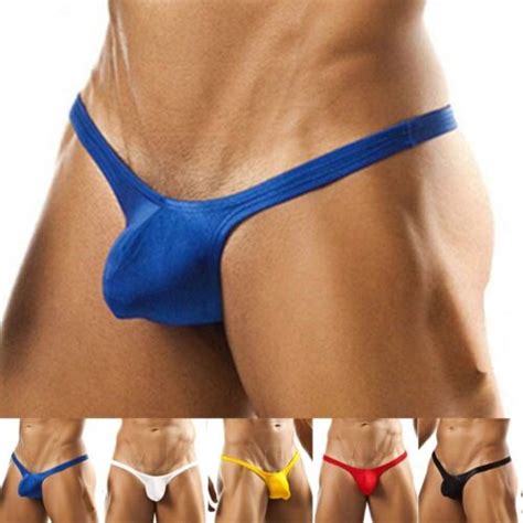 Mens Sexy Pouch G String Thongs Jockstrap Swim Low Rise Bikini Briefs Underwear Ebay