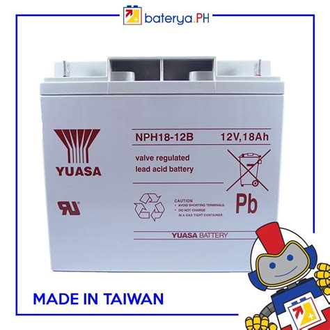 Sealed Lead Acid Battery Yuasa Sla 18a 12v Np18 12 L 7 13 W 3 03 H 6 57 Wt 5 4kg