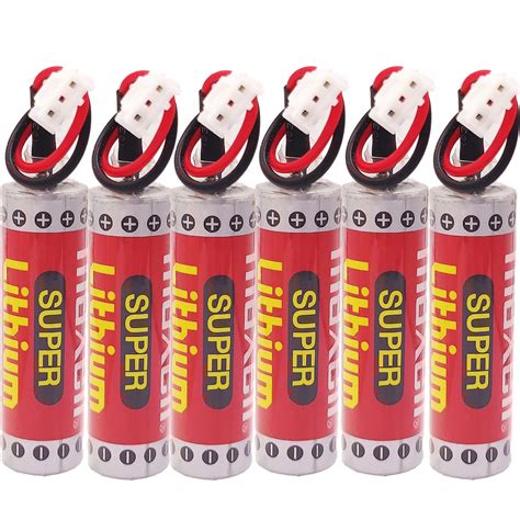 6 Pcs Original Battery For MAXELL ER6C AA 3 6V 1800mAh AA PLC Battery