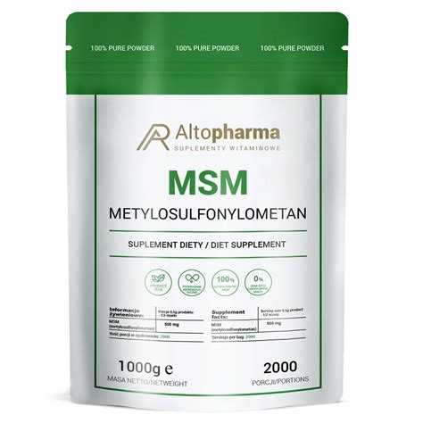 ALTO PHARMA MSM Siarka Organiczna W Proszku 1 Kg