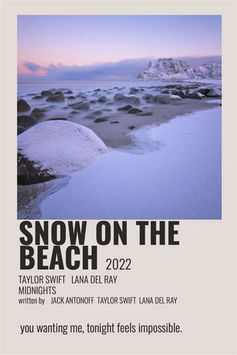 Snow On The Beach 2012 By Taylor Swift