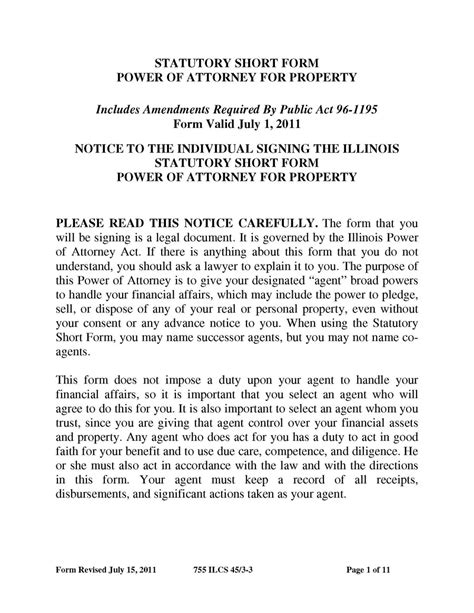 Illinois Power Of Attorney Forms 10 Types Requirements