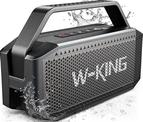 W KING Bluetooth Speaker 60W RMS 80W Peak Portable Wireless Loud