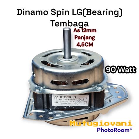 Jual Dinamo Spin Tembaga Bearing Lg Kaki Motor Pengering Mesin Cuci