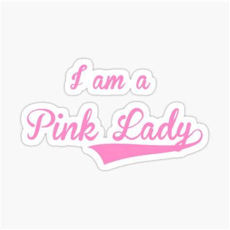 I Am A Pink Lady Sticker For Sale By Lindsalexandra Redbubble