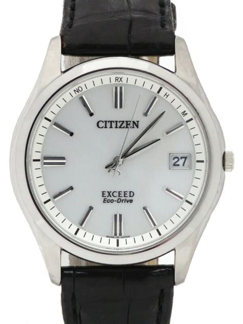 【citizen】シチズン『エクシード エコドライブ』eag74 2941 メンズ ソーラー電波クォーツ 1週間保証【中古