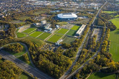 Gelsenkirchen Aus Der Vogelperspektive Herbstluftbild Veltins Arena In