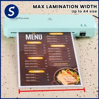 OFFICOM PETIT 230 Laminator HOT COLD A4 Size High Quality Compact Laminating Machine Shopee