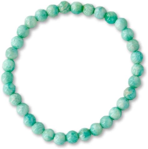 Taddart Minerals Bracelet En Amazonite Naturelle Vert Avec